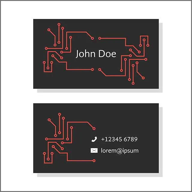 Obraz 4: Koncepcja wizytówki PCB