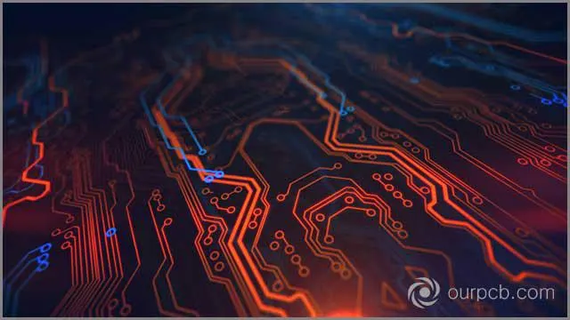 (Pomarańczowo-żółta i niebieska technologia cyfrowego sprzętu).