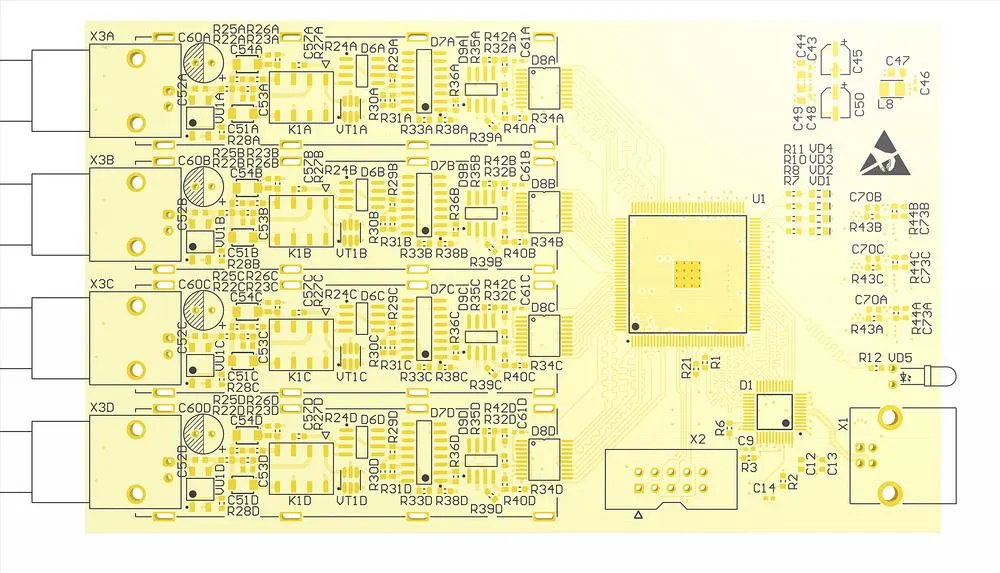 Rysunek PCBA 1