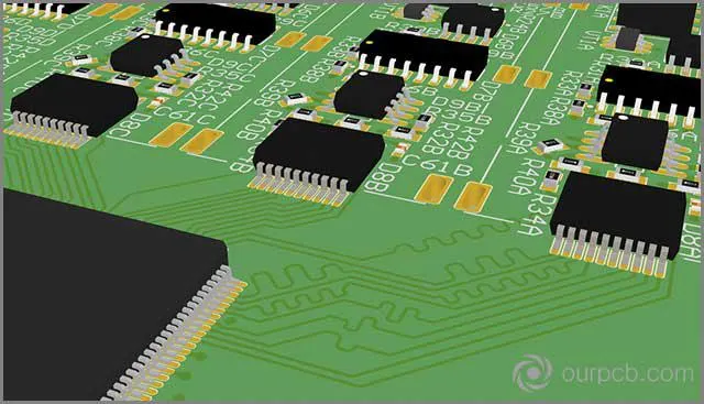 (Schemat okablowania projektowania urządzeń PCB 3D)
